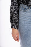 Blouse with zebra print - Grey/Black